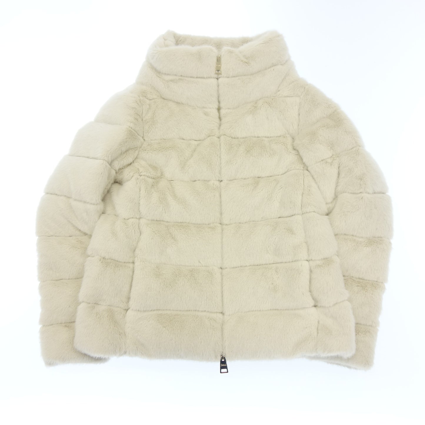 HERNO Down Jacket Ladies PI1166D Eco Fur Ladies 38 White HERNO [AFB16] [Used] 