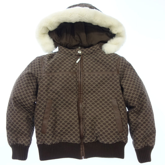 CELINE Down Jacket Macadam Hooded Women's Brown CELINE [AFA19] [Used] 