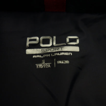 美品◆ポロラルフローレン スポーツ ダウンジャケット メンズ S ブラック POLO RALPH LAUREN【AFA13】