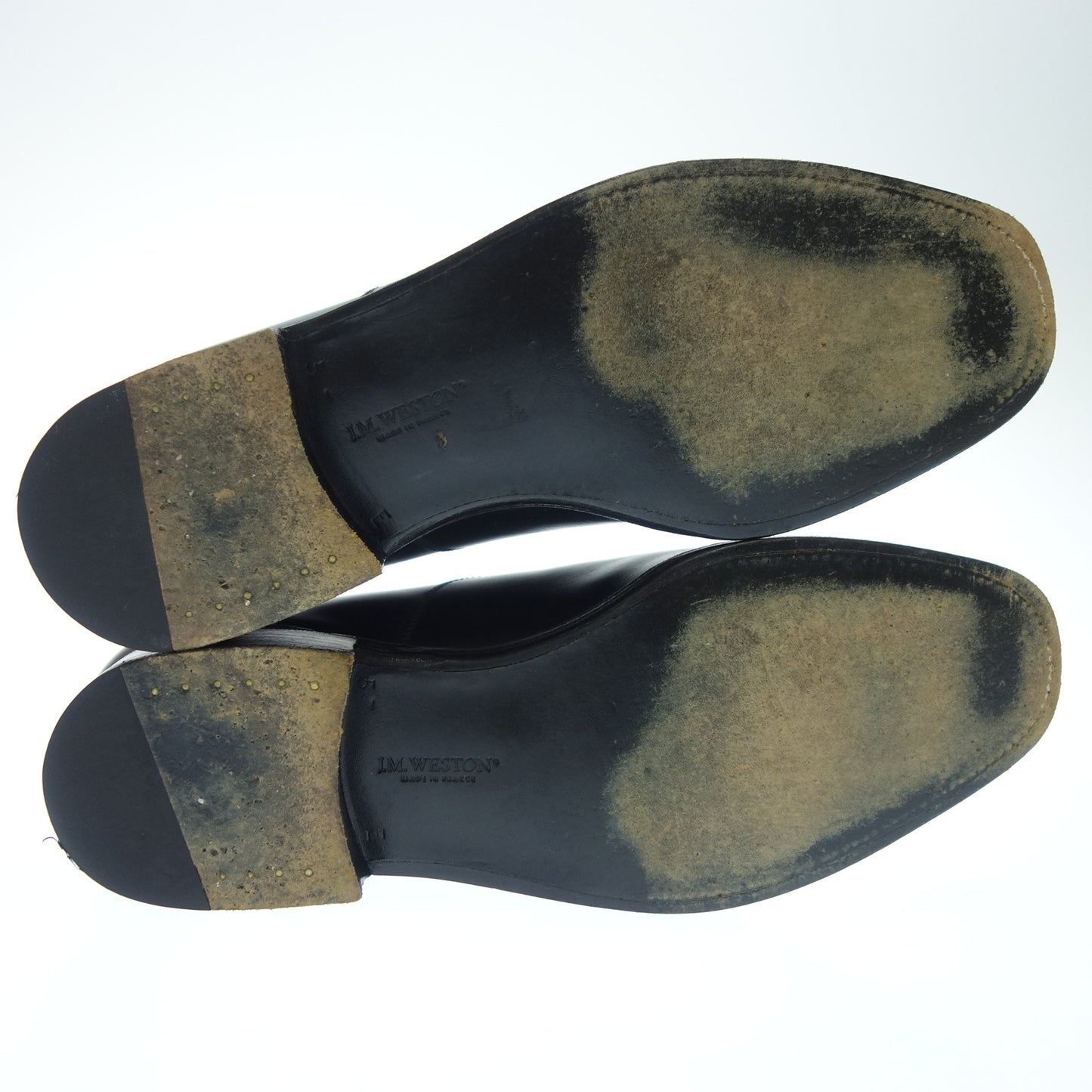 Good condition ◆ JM Weston leather shoes straight tip 300 men's black 5.5E JMWESTON [LA] 