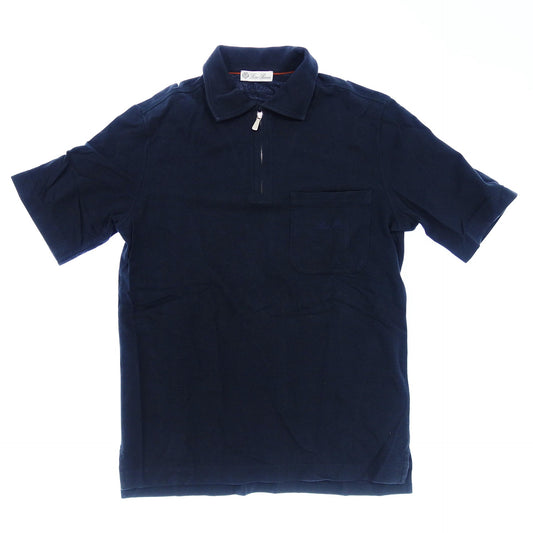 Loro Piana Polo Shirt Zip Up Men's XS Navy Loro Piana [AFB43] [Used] 