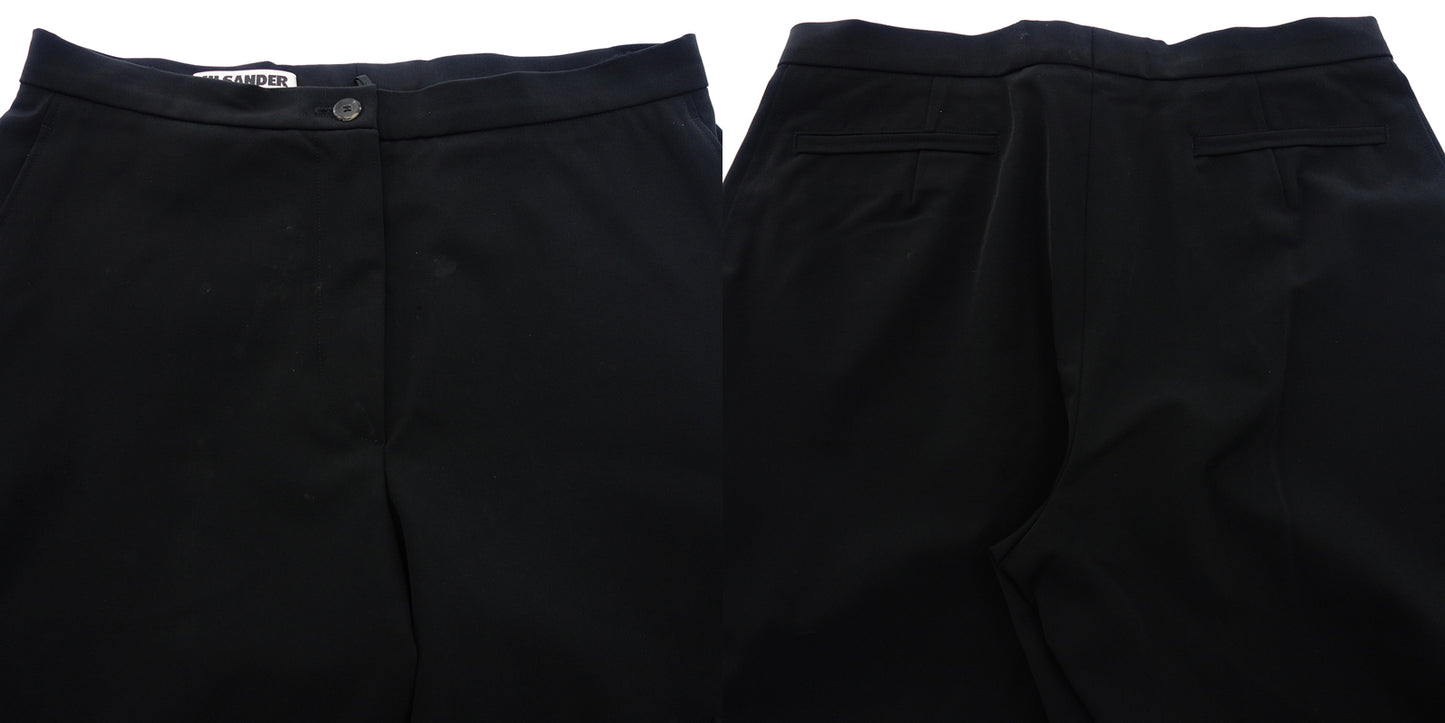 JIL SANDER nylon pants flare women's black 34 JIL SANDER [AFB25] [Used] 