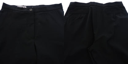 JIL SANDER 尼龙喇叭裤女式黑色 34 JIL SANDER [AFB25] [二手货] 