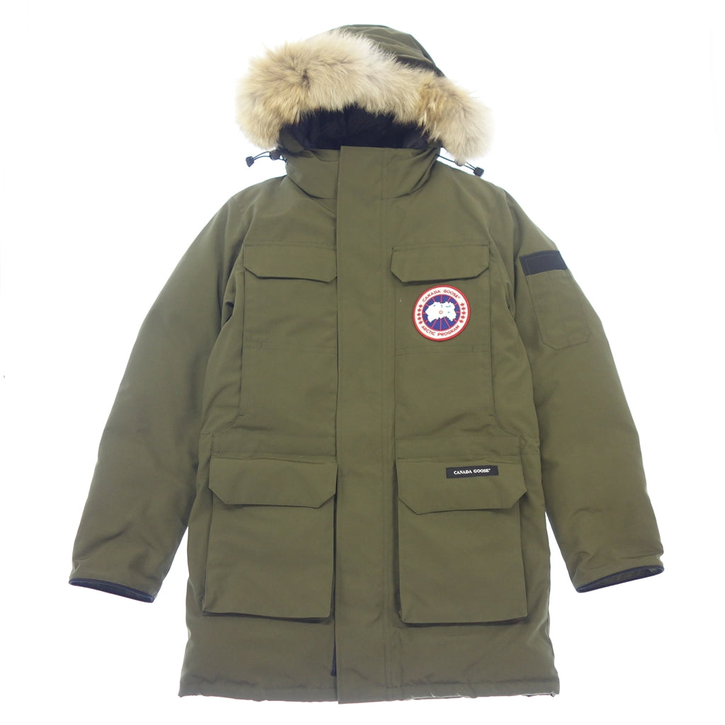 状况非常好◆加拿大鹅羽绒服 4567M Citadel 派克大衣男式卡其色 M 号 CANADA GOOSE CITADEL 派克大衣 [AFA12] 