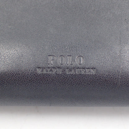 Polo Ralph Lauren 圆形拉链钱包 皮革编织 黑色 POLO RALPH LAUREN [AFI7] [二手] 