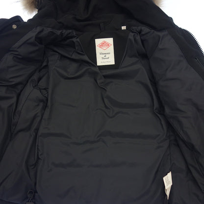 Used ◆DANTON down jacket 18A-FA-002 with fur ladies black size 36 DANTON [AFA18] 