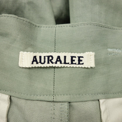 美品◆オーラリー スラックスパンツ 22ss メンズ グリーン サイズ3 AURALEE【AFB18】