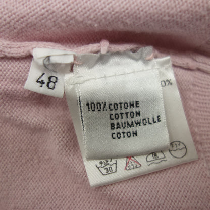 Cruciani V-neck sweater 100% cotton men's 48 pink Cruciani [AFB38] [Used] 