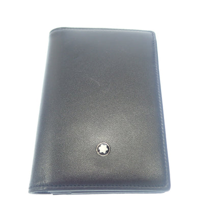 美品◆モンブラン カードケース レザー ブラック系 Montblanc【AFI13】