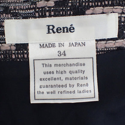 Used Rene Skirt Allover Pattern 6844120 Women's Multicolor 34 Rene [AFB19] 