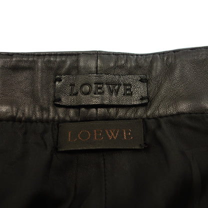 Good Condition◆LOEWE Leather Pants Lamb Leather Men's Black Size 42 LOEWE [AFG1] 