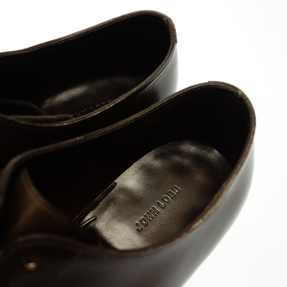 状况良好◆John Lobb CITY Ⅱ City 盖头皮鞋男式 7E 棕色 JOHN LOBB [LA] 