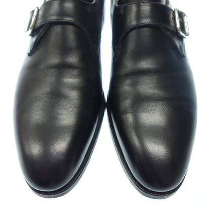 Good Condition ◆ Carmina Single Monk Leather Shoes 80582 Men's Black Size 7.5 Sartore Camier with shoe tree CARMINA [AFC21] 