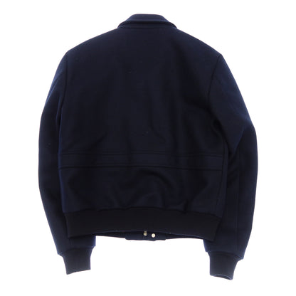 Gucci zip-up blouson Sherry line 355478 Men's 52 Navy GUCCI [AFB14] [Used] 