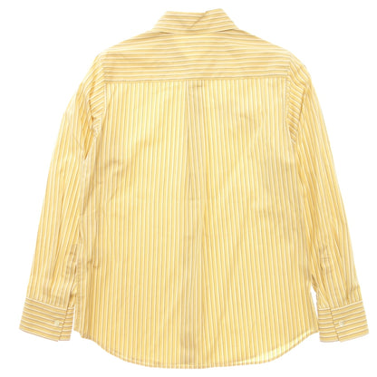 Unused ◆ Stephen Alan Long Sleeve Shirt Striped Pattern Cotton Men's M Yellow STEVEN ALAN [AFB14] 