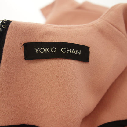 Good condition ◆ Yoko Chan Sleeveless Dress Pearl Ladies Pink Size 38 YCD-520-541 YOKO CHAN [AFB3] 