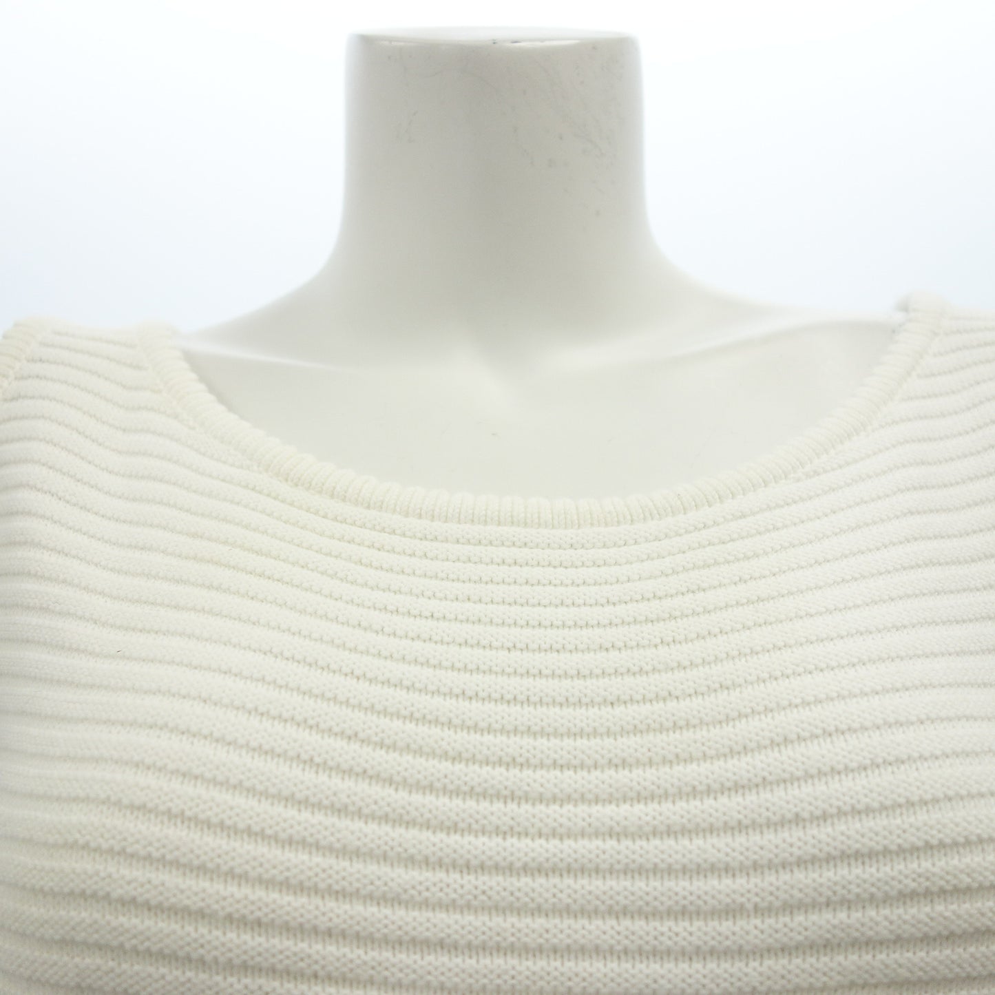 CHANEL Sleeveless Knit Dress 04S 38 Women's White CHANEL [AFB26] [Used] 
