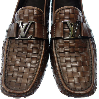 Louis Vuitton driving shoes Monte Carlo line LV metal fittings men's 10.5 brown LOUIS VUITTON [AFC20] [Used] 