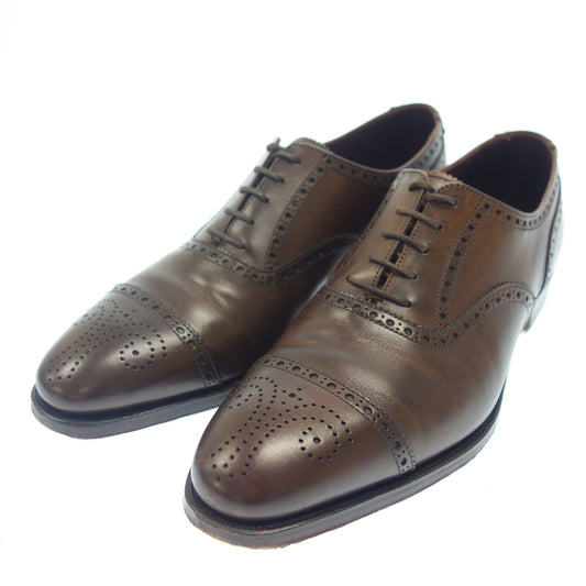 中古◆クロケット＆ジョーンズ セミブローグシューズ コベントリー レザー メンズ ブラウン サイズUK8E CROCKETT&JONES COVENTRY