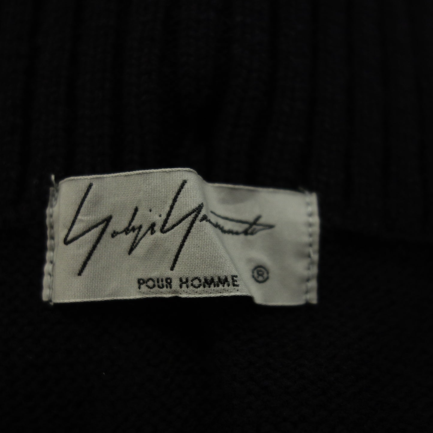 Good condition ◆ Yohji Yamamoto POUR HOMME Knit Poncho Silver Pin 3 Men's Black Yohji Yamamoto POUR HOMME [AFB47] 