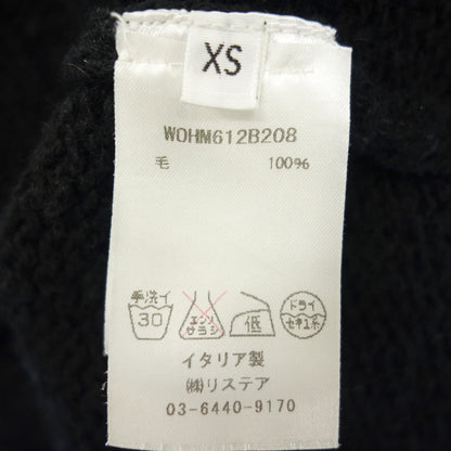 中古◆バルマン 長袖 ニットセーター ウール メンズ サイズXS 黒 BALMAIN【AFB14】