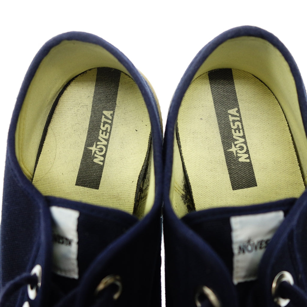 Good condition ◆ NOVESTA sneakers canvas navy low cut men's navy size 42 NOVESTA [AFC3] 