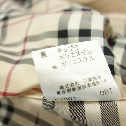 美品◆バーバリー ロンドン ピーコート 裏地チェック ウール レディース ベージュ系 サイズ38 BURBERRY LONDON【AFB34】