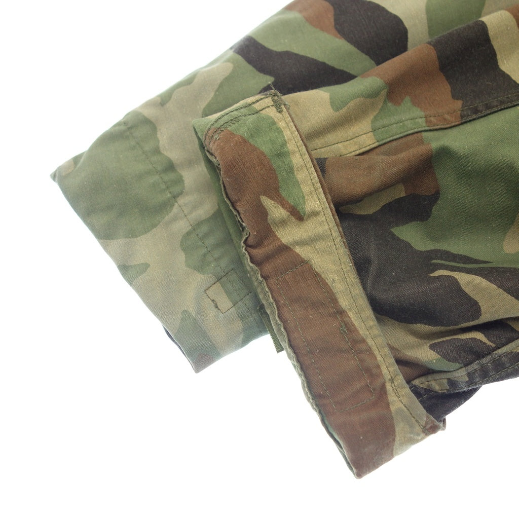 Used ◆U.S. Army Military Jacket M-65 80's Wood Camo Men's Khaki Camouflage Pattern Size Small Regular USARMY [LA] 