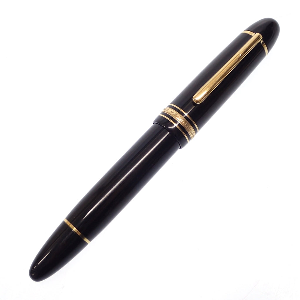 二手的 ◆万宝龙钢笔 Meisterstück 149 吸力式笔尖 14K585 黑色 x 黄金 MONTBLANC [AFI5] 