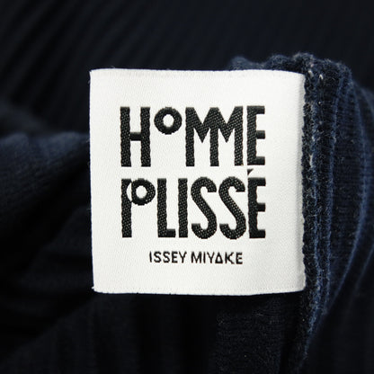 状况良好◆Issey Miyake Homme Plisse 短袖 T 恤剪裁和缝制褶皱 HP55JK020 男式海军蓝 2 号 ISSEY MIYAKE HOMME PLISSE [AFB29] 