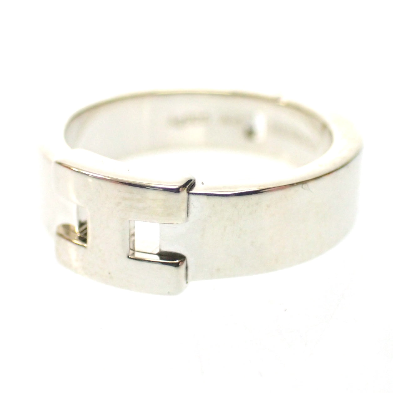 Good Condition◆Hermes Hercules Ring Ag925 Silver Size 49 with Box HERMES [LA] 