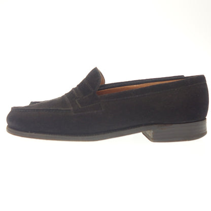 二手 ◆JM Weston 皮鞋 Signature Loafer 180 麂皮男式黑色 4C JMWESTON [LA] 