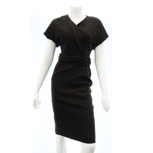 Gucci Dress with Belt Women's Brown 36 GUCCI [AFB29] [Used] 