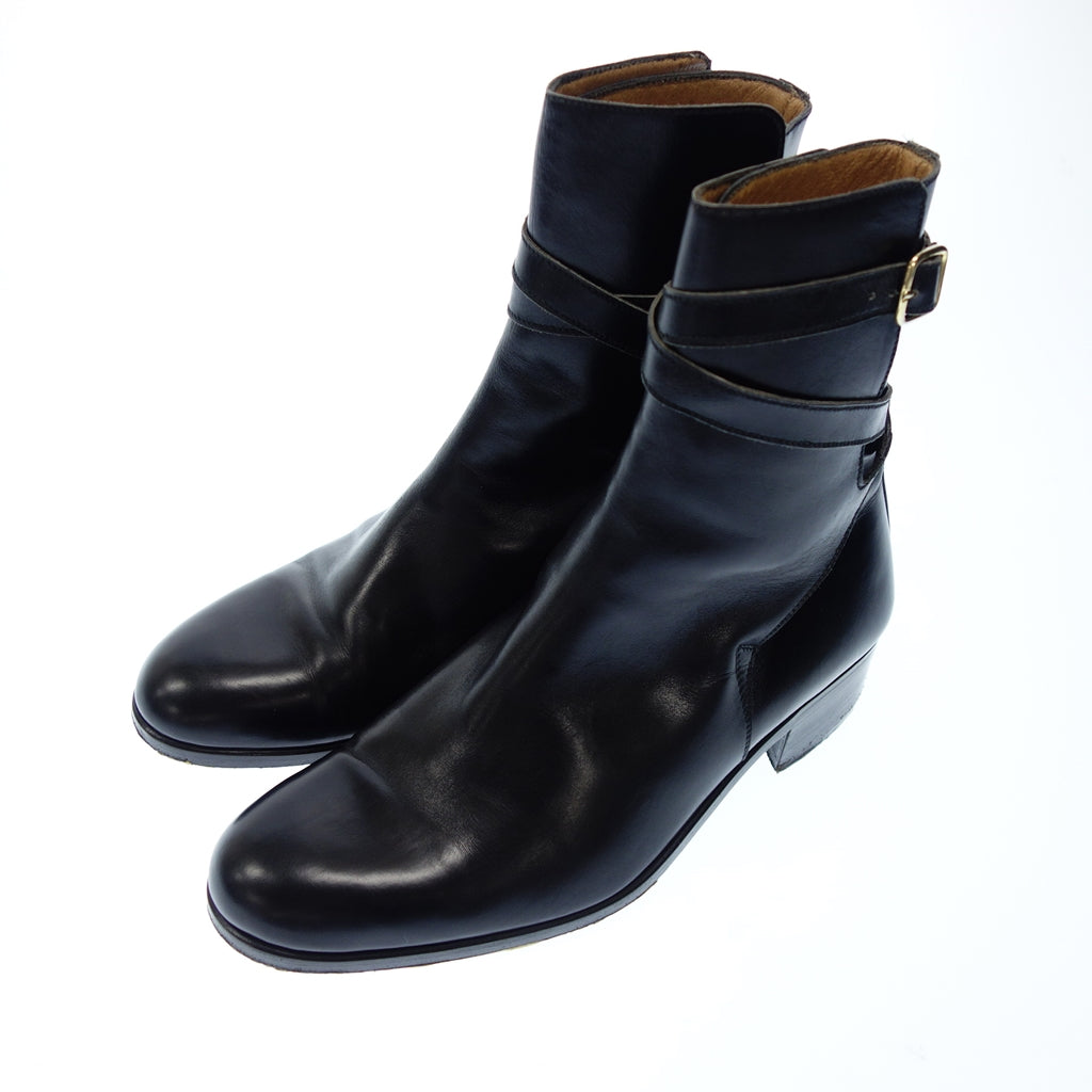 Good condition ◆ TANINO CRISCI Leather Shoes Joppard Boots Women's 6.5 Black TANINO CRISCI [AFC40] 