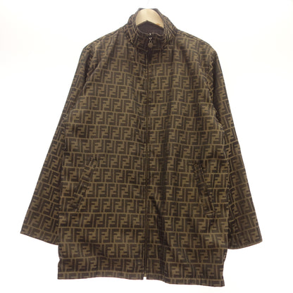 Used ◆Fendi nylon jacket Zucca reversible men's brown XL FENDI [AFA16] 