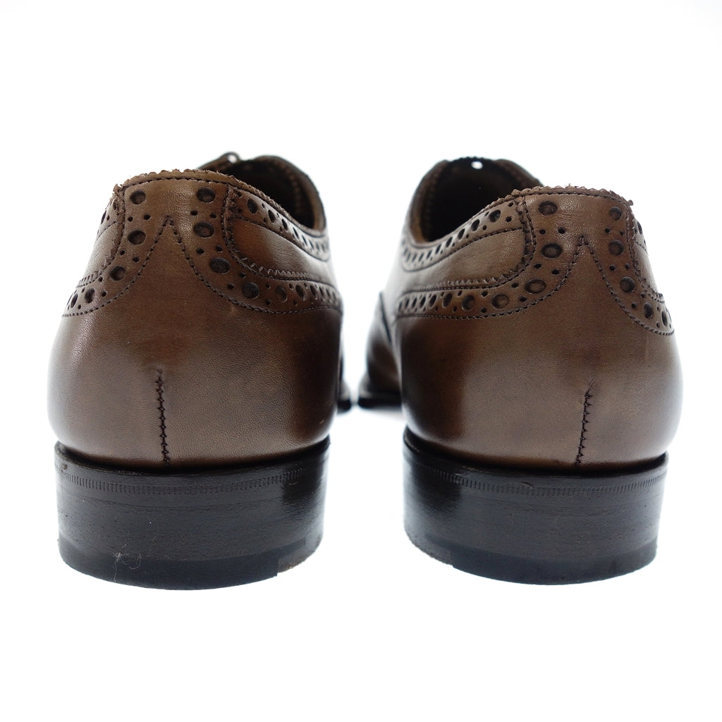 Very good condition ◆ Edward Green Cadogan Straight Tip Leather Shoes Semi Brogue Men's 6.5 Brown EDWARDGREEN CADOGAN [LA] 