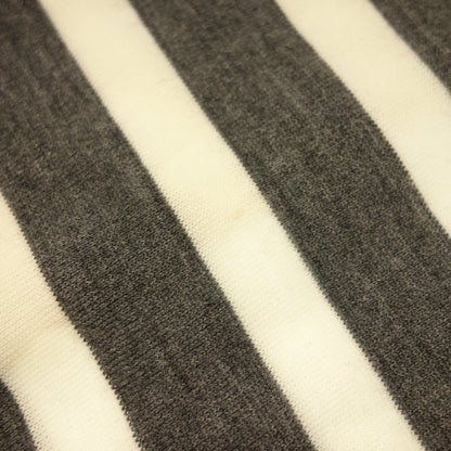Good Condition◆Brunello Cucinelli Knit Sweater Border Cashmere Blend Men's Gray x White Size 46 BRUNELLO CUCINELLI [AFB16] 
