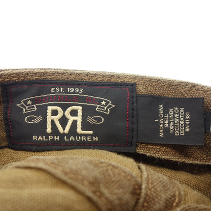 双 RRL 帽子 Casquette 亚麻棕色尺寸 L RRL [AFI20] [二手] 