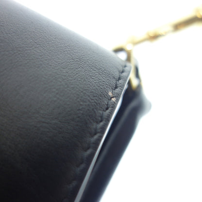 Good Condition◆CELINE 2WAY Shoulder Bag Teen Bucket 16 Leather Black S-MP-4211 CELINE [AFE11] 