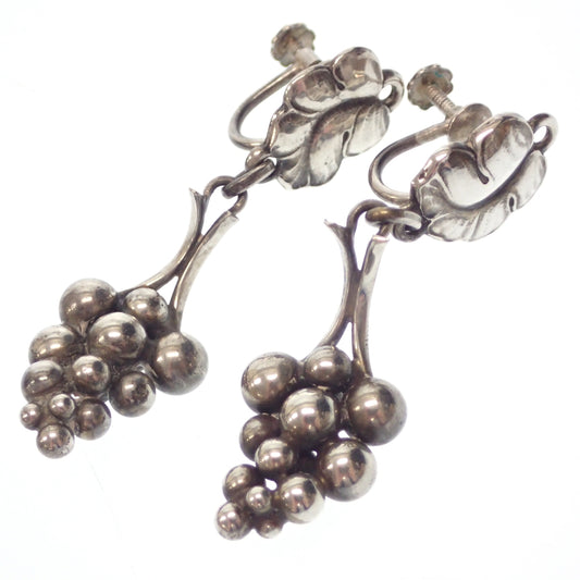 Used Georg Jensen earrings 40 grape SV925 silver Georg Jensen [AFI12] 