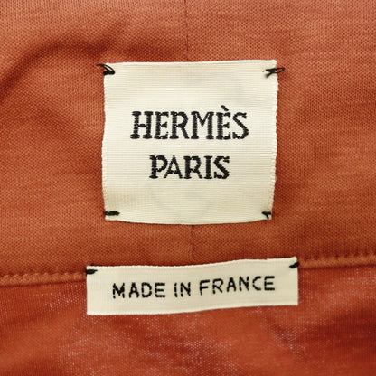 Very good condition◆Hermes Wrap Skirt Cotton Women's 34 Orange HERMES [AFB40] 