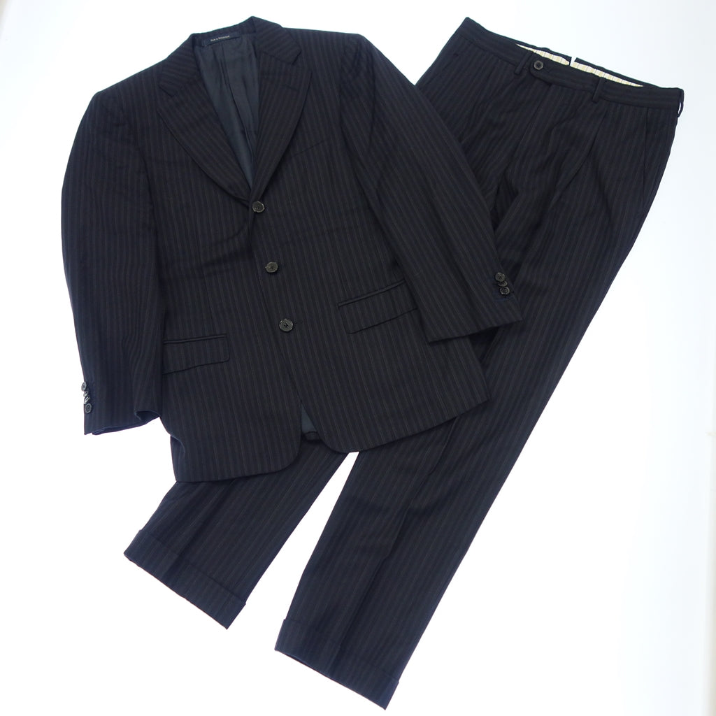 Good condition ◆ Ermenegildo Zegna suit set TROFEO wool striped blue size 44 Ermenegildo Zegna [AFB11] 