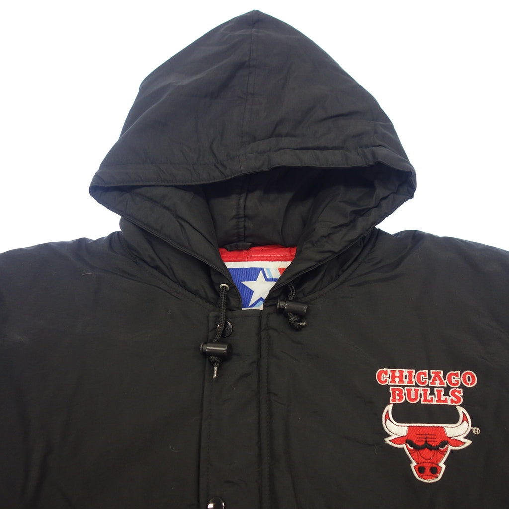 Used ◆Starter Blouson Hoody Jacket Chicago Bulls Men's Black Size L STARTER [AFA12] 