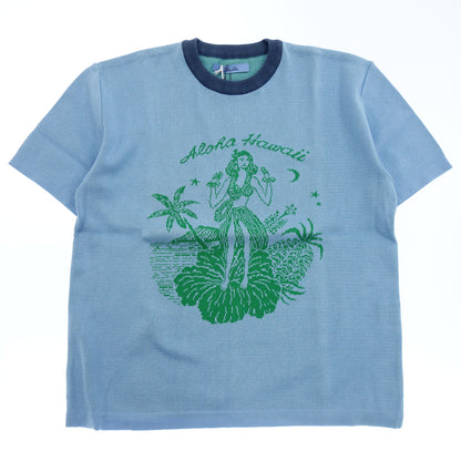 Brilla per il gusto Blu Bre knit T-shirt custom made hula girl men's blue 2 Brilla per il gusto [AFB16] [Used] 