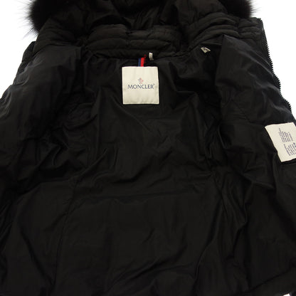 中古◆モンクレール キッズ ダウンジャケット ルーマニア製 サイズ115cm 2015年 黒 MONCLER EULALIE【AFA18】