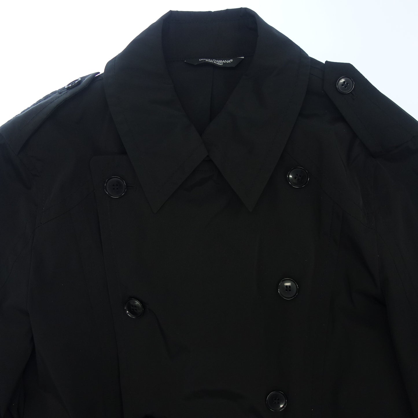 Dolce &amp; Gabbana Nylon Trench Coat Women's 44 Black DOLCE&amp;GABBANA [AFB41] [Used] 