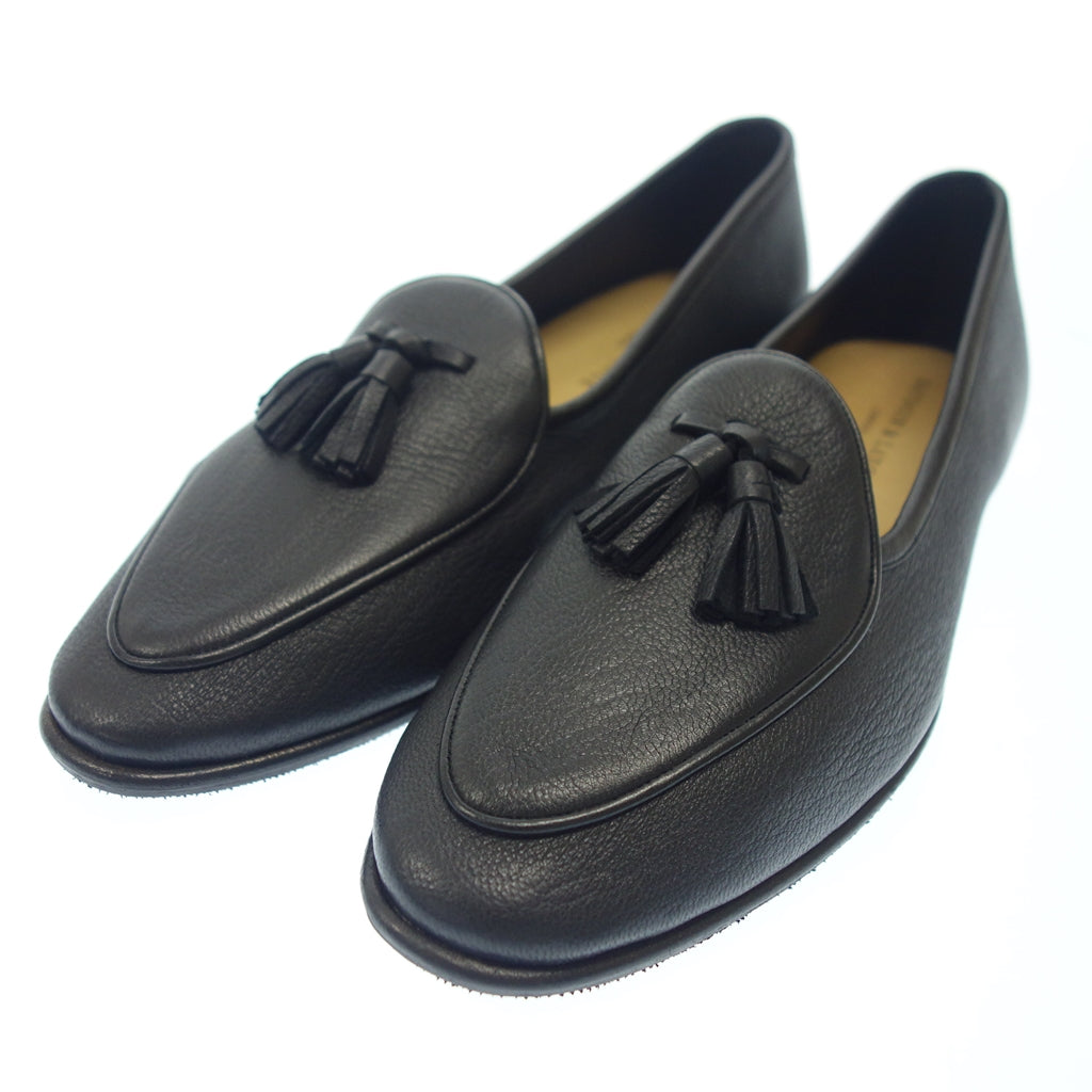 Like new◆BAUDOIN &amp; LANGE Tassel Belgian Shoes Leather Men's 42 Black BAUDOIN &amp; LANGE [LA] 