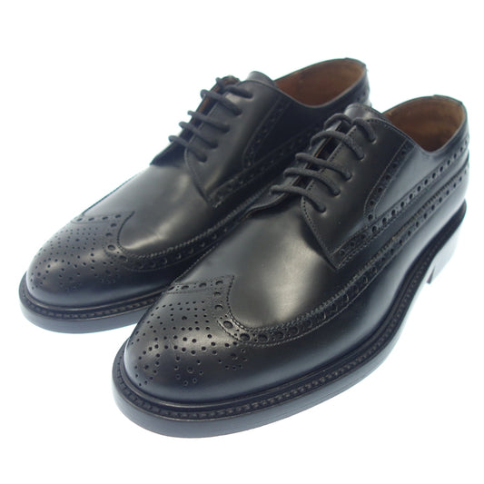 Like new◆Ralph Lauren Leather Shoes Wingtip 2741 Men's 9EE Black RALPH LAUREN [AFC34] 