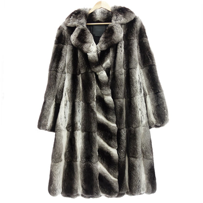 FENDI long coat chinchilla gray 44 FENDI [AFF20] [Used] 