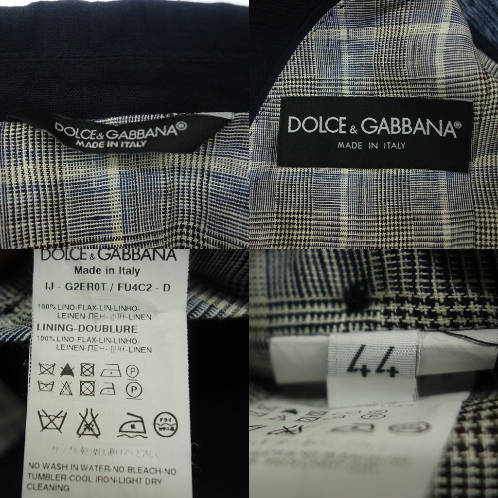ドルチェ&ガッバーナ 2Bジャケット メンズ 44 ネイビー DOLCE&GABBANA【AFB50】【中古】